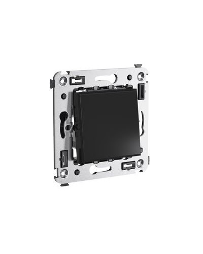 Выключатель одноклавишный в стену, Avanti, Черный квадрат DKC 4402103 в Симферополе Аксессуары для кабель-канала Pintop.ru