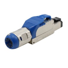 Разъем полевой оконцовки RJ-45 8P8C Hyperline PLUE-8P8C-S-C8-SH-BL