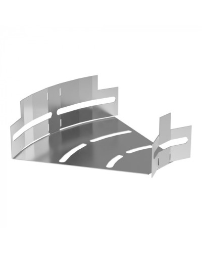 Угол горизонтальный изменяемый 0-45 градусов Стандарт INOX (AISI 304) 150х50 Промрукав (PR16.3587) в Симферополе Аксессуары для лотков Pintop.ru