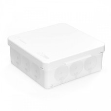 Коробка распределительная для прямого монтажа двухкомпонентная безгалогенная (HF) белая 100х100х40 (90шт/кор) Промрукав (60-0303-9003)