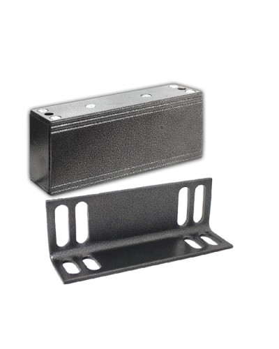 Замок электромагнитный Олевс М2-400 с уголком серебряный антик в Симферополе Электромагнитные замки Pintop.ru