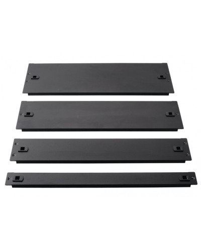 Фальш-панель металлическая 19 4U, быстросъемная, черная LANMASTER LAN-DC-TLMFP-4U в Симферополе Аксессуары для стоек и шкафов Pintop.ru