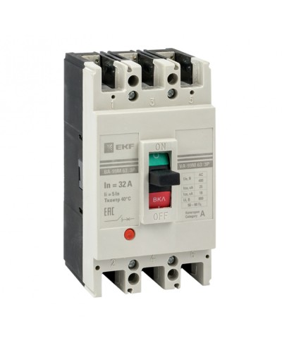 Выключатель автоматический ВА-99М 63/16А 4P 5In 25кА EKF PROxima (mccb99-4P5In63-16m) в Симферополе Электротехническое оборудование Pintop.ru