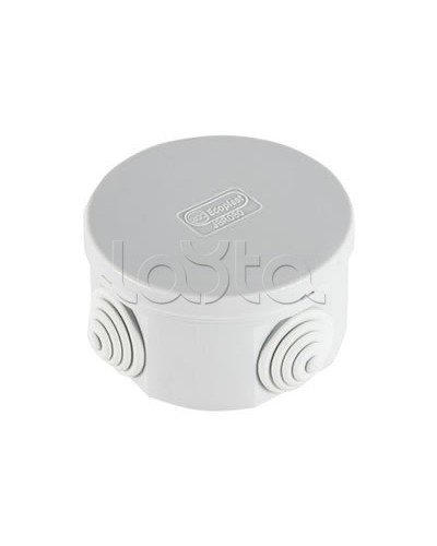 Экопласт JBR065 Коробка распред. о/п, D=65х35мм 4 вых., IP44 чёрный в Симферополе Распределительные коробки Pintop.ru