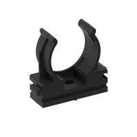 CFQ25 Держатель (клипса) для труб, для монтажного пистолета D25мм, цвет чёрный (50шт) Экопласт (41525BL)