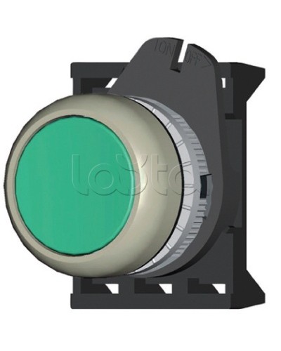 Кнопка плоская прозрачная с фиксацией, зеленая DKC ABDLM2 в Симферополе Аксессуары для стоек и шкафов Pintop.ru