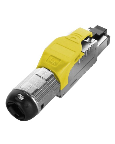 Разъем полевой оконцовки RJ-45 Hyperline (PLUE-8P8C-S-C6A-SH-YL) в Симферополе Коннекторы Pintop.ru