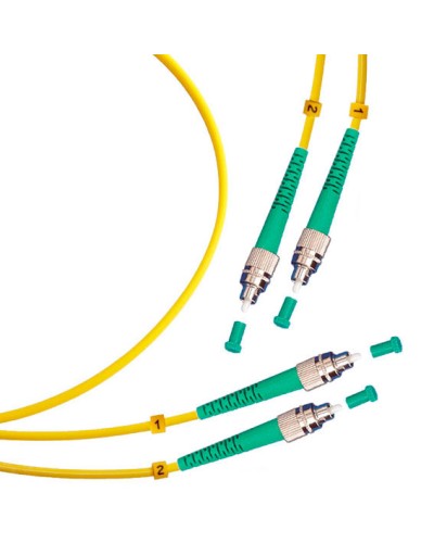 Шнур оптический duplex FC/APC-FC/APC 9/125 sm 1,5м LSZH Cabeus FOP(d)-9-FC/APC-FC/APC-1,5m в Симферополе Патч-корды оптические Pintop.ru