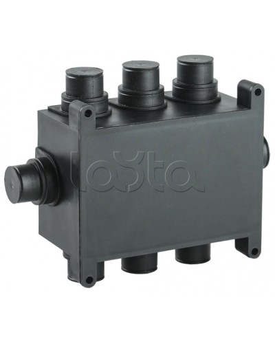 Коробка распаячная 118х76х60мм для монолит. стр. черная IEK (UKM10-118-076-060-O-K02) в Симферополе Распределительные коробки Pintop.ru