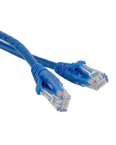 Патч-корд RJ45-RJ45, 4 пары, UTP, кат.5е, LSZH (5м) Hyperline PC-LPM-UTP-RJ45-RJ45-C5e-5M-LSZH-BL в Симферополе Патчкорды (медные) Pintop.ru
