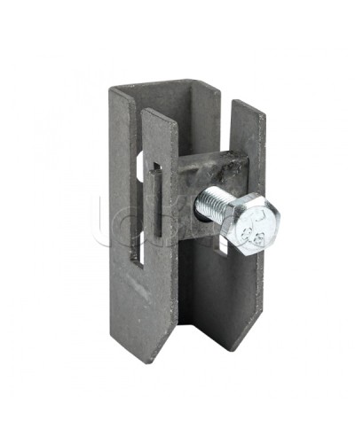 Держатель для полосы толщиной до 8мм с фикс. болтом, HZ EKF PROxima (lp-d2312) в Симферополе Монтажные материалы Pintop.ru