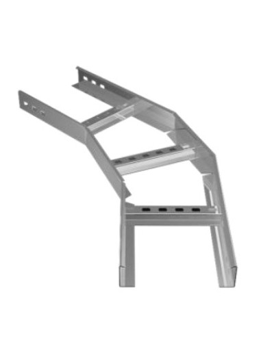 Угол горизонтальный 45° 200х50 (1,2) для лестничного лотка ПожТехКабель (650-301) в Симферополе Кабельные лотки Pintop.ru