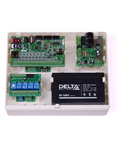 Корпус пластиковый для объектового оборудования компании Ритм Ritm Корпус Контакт под АКБ 7Ач в Симферополе GSM мониторинг Ritm Pintop.ru