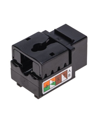 Модуль Keystone Jack RJ-45(8P8C), UTP неэкранированный, CAT 6, тип 90 градусов, черный REXANT PRO 02-0255 в Симферополе Модули Keystone Pintop.ru