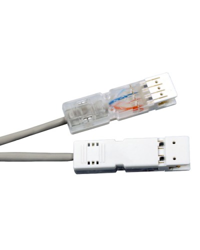 Патч-корд 110 тип-110 тип, 2 пары, Cat.5, LSZH, 2 м серый Hyperline PC-110-110-2P-C5-2M-LSZH-GY в Симферополе Патч-корды и пигтейлы Pintop.ru