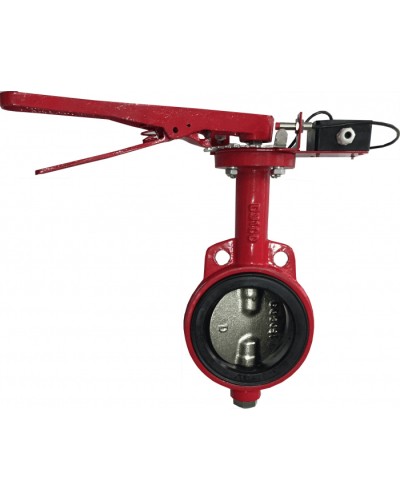 Затвор дисковый с электроприводом Спецавтоматика Зт 150/1,6(Р)-Ф.УЗ.1-АМК-150 с устройством контроля положения в Симферополе Устройства пуска водяного пожаротушения Pintop.ru