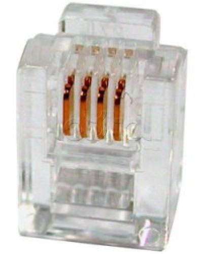 Разъем телефонный RJ11 (6P4C) Cabeus в Симферополе Коннекторы и разъемы Pintop.ru