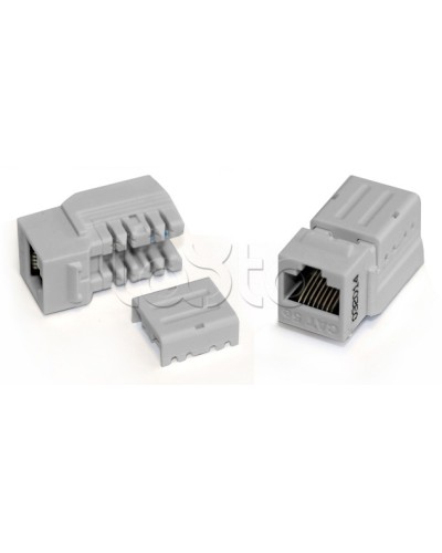 Вставка Keystone Jack RJ-45(8P8C), категория 6A, 110 IDC синяя Hyperline (KJNE-8P8C-C6A-90-BL) в Симферополе Модули Keystone Pintop.ru