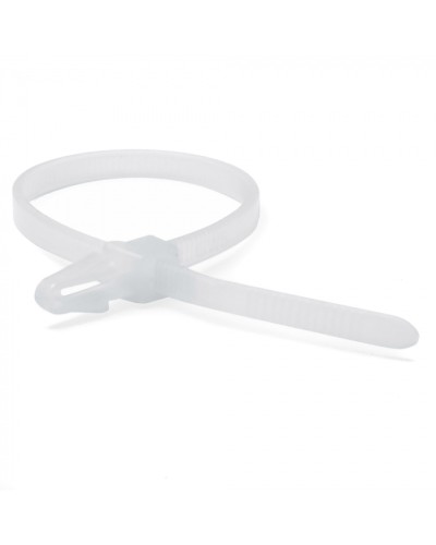 Хомут P6.6 с монтажным основанием под отверстие 4,5мм, белый 3,6x150 DKC 252155SR-M в Симферополе Стяжки-хомуты Pintop.ru