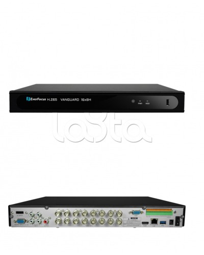Видеорегистратор 16-канальный EverFocus VANGUARD II 16x8H в Симферополе Видеорегистраторы гибридные Pintop.ru