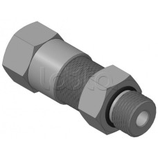 Кабельный ввод с резьбой G1/2 мм для прокладки кабеля в металлорукаве РЗ-ЦП-10, с уплотнением кабеля и проходным диаметром кабеля d=2-6 мм Спектрон КВМ-10/6-Н-G1/2