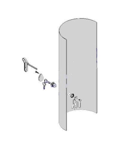 Крышка с замком разблокировки CAT-X Came 119RIX012 в Симферополе Запчасти для шлагбаумов и автоматики Pintop.ru