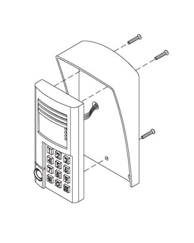 Комплект монтажный для блоков вызова БВД-SM100х, БВД-341х, БВД-402х, БВД-404х Vizit МК-341 в Симферополе Аксессуары для многоабонентных систем Pintop.ru