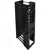 Вертикальный органайзер с пласт пальцами и крышкой, 312х220 мм, черный TWT (TWT-RACK-VORG/L)