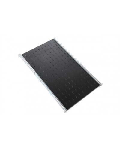 Полка усиленная с телескопич. направляющими грузоподъёмностью 150 кг глубина 620 мм чёрный ЦМО (ТСВ-62У-9005) в Симферополе Полки для шкафов и стоек Pintop.ru