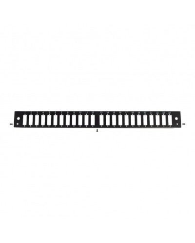Панель лицевая для выдвижной оптич. полки, 24 SC Duplex/24 LC Quadra, черный Datarex DR-546145 в Симферополе Патч-панели Pintop.ru