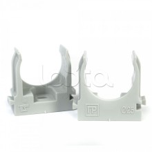 Крепеж-клипса для труб для монтажного пистолета серая в гофроящике d25 мм (900шт/кор) Промрукав (PR13.0454)