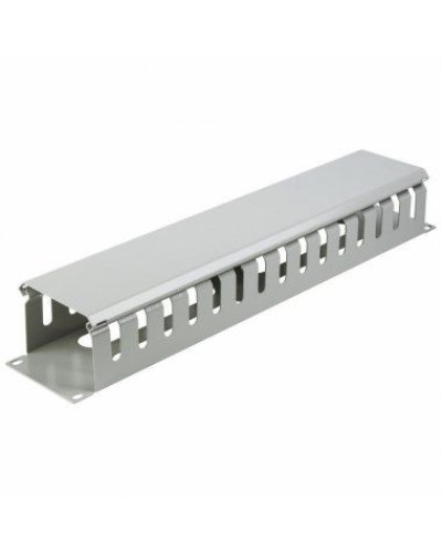 Органайзер кабельный горизонтальный с крышкой, 19, 2U, глубиной 72 мм, металл, RAL 7035 REXANT 04-2645 в Симферополе Кабельные органайзеры Pintop.ru