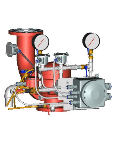 Узел управления с комбинированным приводом взрывозащищенный Спецавтоматика УУ-Д150/1,2(Р,Э24, ГО,07)-ВФ.УЗ.1 в Симферополе Устройства пуска водяного пожаротушения Pintop.ru