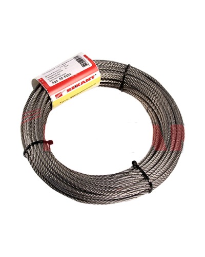 Трос нержавеющий d=3мм, моток 20 метров REXANT 09-5503 в Симферополе Крепежные изделия Pintop.ru