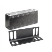 Замок электромагнитный Олевс М1-200 с уголком серебряный антик