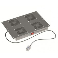 19" Вентиляторный модуль 4 вентилятора с термостатом для 19" IT-корпусов STI/CQE, RAL9005 DKC (R519VSIT4FTB)