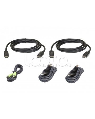 Комплект кабелей USB, DisplayPort, Dual Display для защищенного KVM-переключателя (3м) ATEN 2L-7D03UDPX5 в Симферополе Видеоусилители, Модуляторы, Делители Pintop.ru