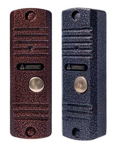 Панель вызывная накладная на 1 абонента Activision AVC-105 Panasonic (медь) в Симферополе Вызывные аудиопанели малоабонентные Pintop.ru