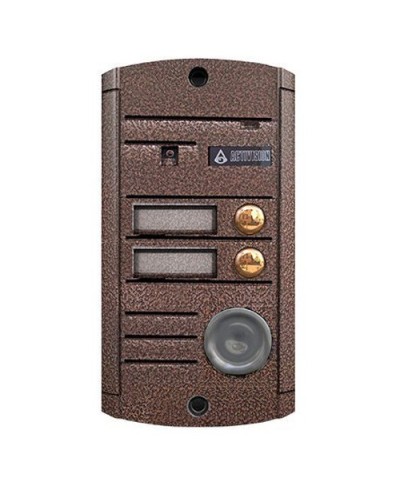 Видеопанель вызывная накладная цветная на 2 абонента с TM-считывателем Activision AVP-452 ТМ (PAL, медь) в Симферополе Вызывные видеопанели малоабонентные Pintop.ru