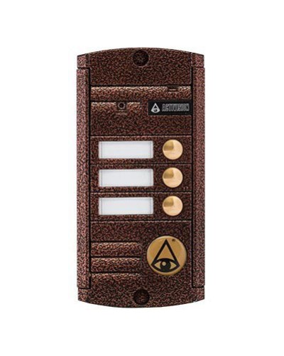 Видеопанель вызывная накладная на 3 абонента Activision AVP-453 (PAL, антик) в Симферополе Вызывные видеопанели малоабонентные Pintop.ru