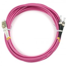 Шнур оптический duplex LC-ST 50/125 mm OM4 20м LSZH Cabeus FOP-50-OM4-LC-ST-20m