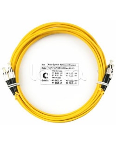 Шнур оптический SM 9/125 duplex LC/LC (10 м) Cabeus FOP(D)-9-LC-LC-10M в Симферополе Патч-корды оптические Pintop.ru