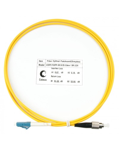 Шнур оптический simplex LC-FC 9/125 sm 1,5м LSZH Cabeus FOP(s)-9-LC-FC-1,5m в Симферополе Патч-корды оптические Pintop.ru