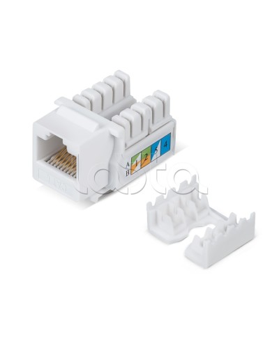 Вставка Keystone Jack RJ-45, категория 6, заделка тип 110, белая Cabeus KJ-RJ45-Cat.6-90 в Симферополе Модули Keystone Pintop.ru