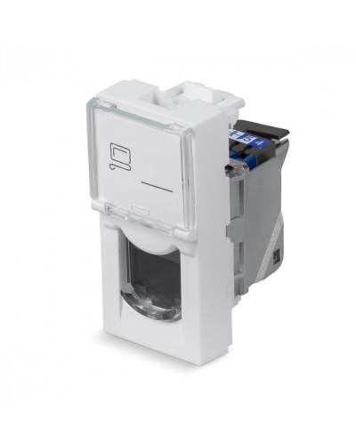 Модуль Keystone Jack RJ-45(8P8C), 180 градусов, категория 6, экранированная Cabeus (KJ-RJ45-Cat.6-SH-180T-FP-L-22,5) в Симферополе Модули Keystone Pintop.ru