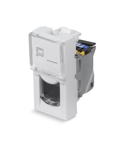 Модуль Keystone Jack RJ-45(8P8C), 180 градусов, категория 6a, экран. Cabeus (KJ-RJ45-Cat.6a-SH-180T-FP-L-22,5) в Симферополе Модули Keystone Pintop.ru