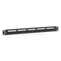 Патч-панель 19", 1U, 25 портов RJ-11 Cabeus PL-25-TEL-TOOLLESS
