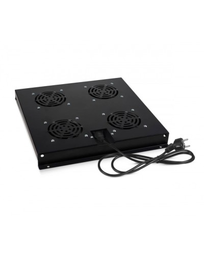 Модуль вентиляторный с 4-я вентиляторами, цвет черный (RAL 9004) Cabeus (TRAY-SC-120-BK) в Симферополе Вентиляторные модули Pintop.ru