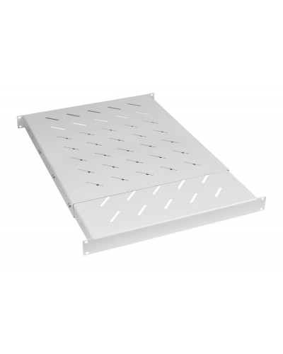 Полка 19 перфорированная глубиной 600-1000 ммдо 100кг, цвет серый (RAL 7035) Cabeus (SH-J018-SS-600-100KG) в Симферополе Полки для шкафов и стоек Pintop.ru