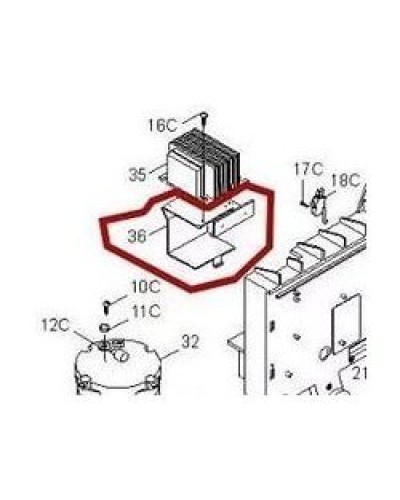 Кронштейн крепления аккумуляторов BX-P Came 119RIBX036 в Симферополе Запчасти для шлагбаумов и автоматики Pintop.ru